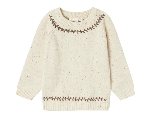 Lil Atelier turtledove gran strik pullover